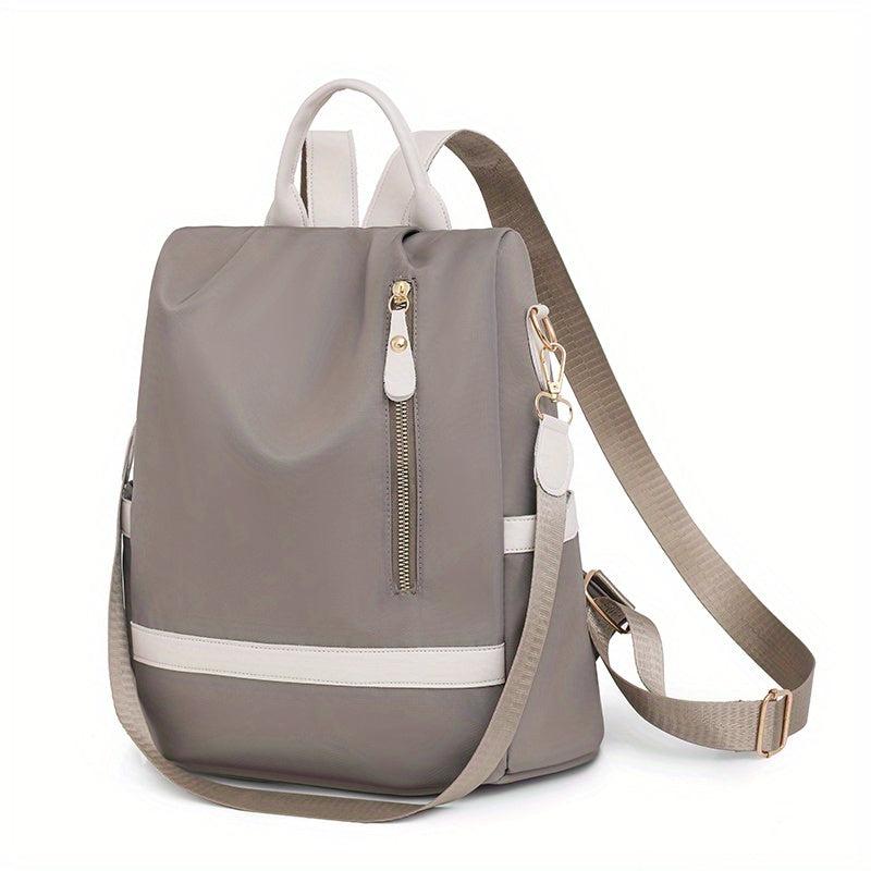 Waterproof Nylon Backpack for Women with Adjustable Strap