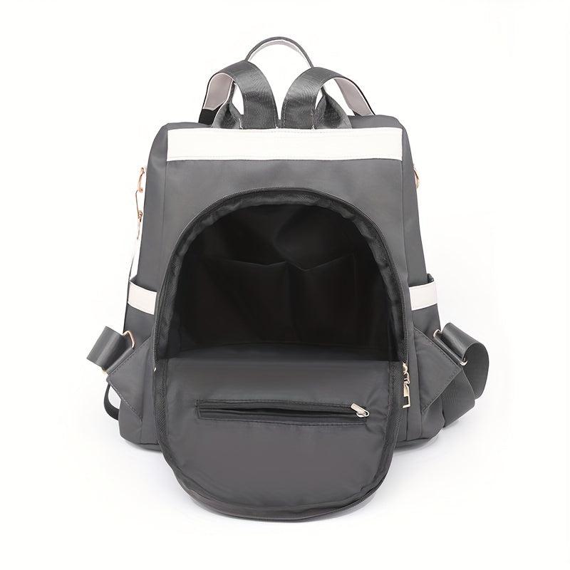 Waterproof Nylon Backpack for Women with Adjustable Strap