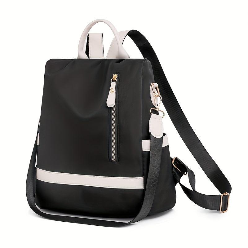 Waterproof Nylon Backpack for Women with Adjustable Strap