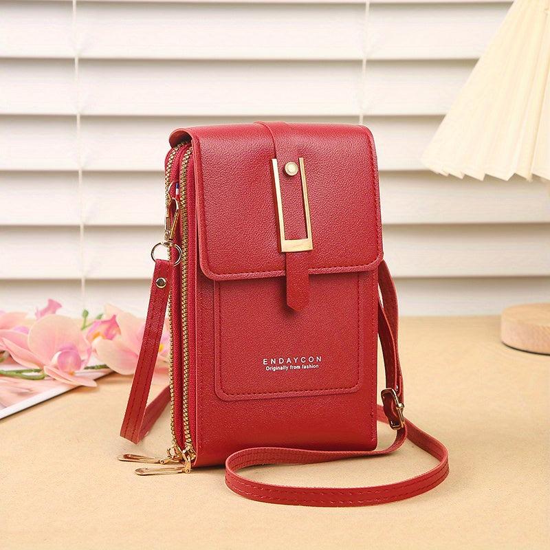 Transparent Touch Screen Crossbody Bag with Coin Purse