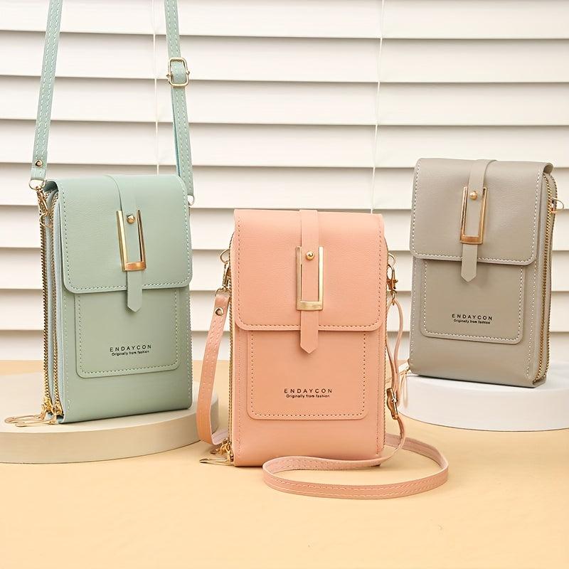 Transparent Touch Screen Crossbody Bag with Coin Purse
