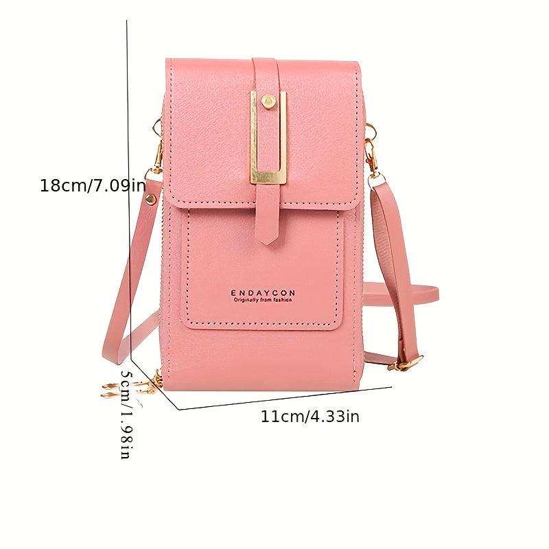 Transparent Touch Screen Crossbody Bag with Coin Purse