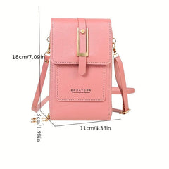 Transparent Touch Screen Crossbody Bag with Coin Purse