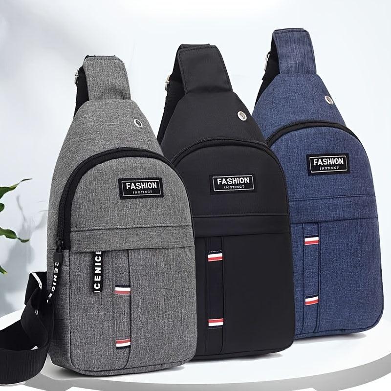 Men's Chest Bag Crossbody Bag Travel Small Backpack Oblique Bag Sports Bag