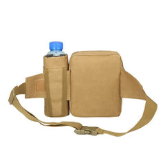 Tactical Waist Bag w/ Bottle Holder for Outdoor Travel Camping