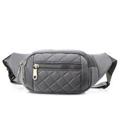 Women's Plaid Waist Bag Crossbody Sling Bag for Hiking Running