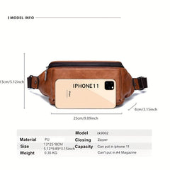 Men's Casual Waist Bag Travel Crossbody