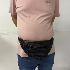 Men's Leather Crossbody Bag Waist Bag Fanny Pack