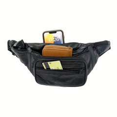 Men's Leather Crossbody Bag Waist Bag Fanny Pack