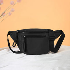 Fluorescent Waist Bag Leather Zipper Ornament Chest Bag