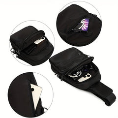 Men's Chest Bag Messenger Bag Large Capacity Shoulder Bag