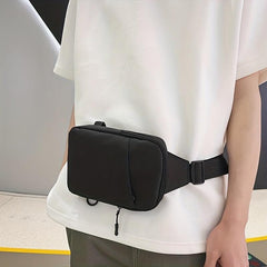 Men's Nylon Crossbody Bag Small Casual Phone Chest Bag Multifunctional Diagonal