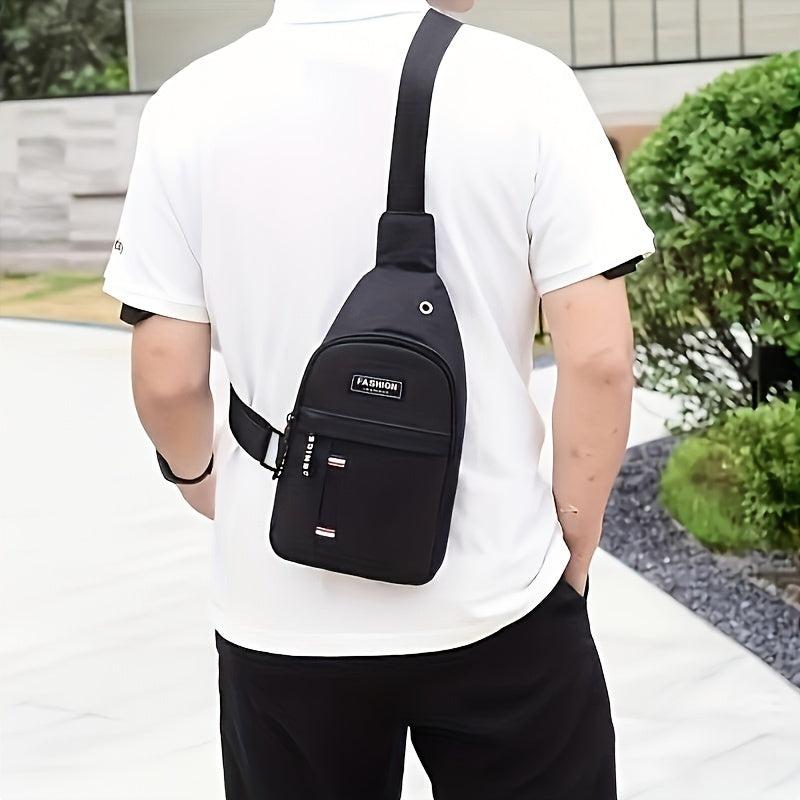 Men's Outdoor Chest Bag Cycling Shoulder Bag Waterproof Small Messenger Bag