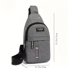 Men's Outdoor Chest Bag Cycling Shoulder Bag Waterproof Small Messenger Bag