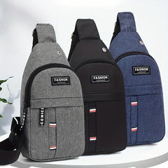 Men's Outdoor Chest Bag Cycling Shoulder Bag Waterproof Small Messenger Bag
