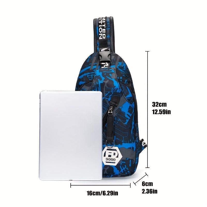 Men's Sports Canvas Messenger Bag Casual All Match