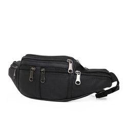 Men's Waterproof Leather Chest Bag for Running and Cycling