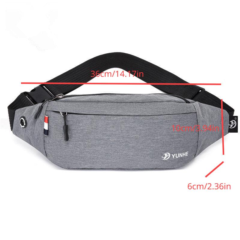 Men's Multifunction Waist Bag with Earphone Hole for Outdoor Running