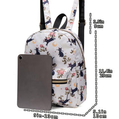 Cat Print Backpack Lightweight Daypack Casual Travel Bookbag