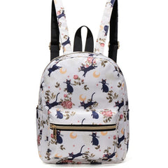Cat Print Backpack Lightweight Daypack Casual Travel Bookbag