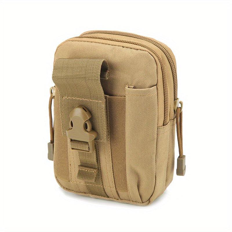 Men's Canvas Small Bag Casual Cell Phone Waist Bag for Travel Work