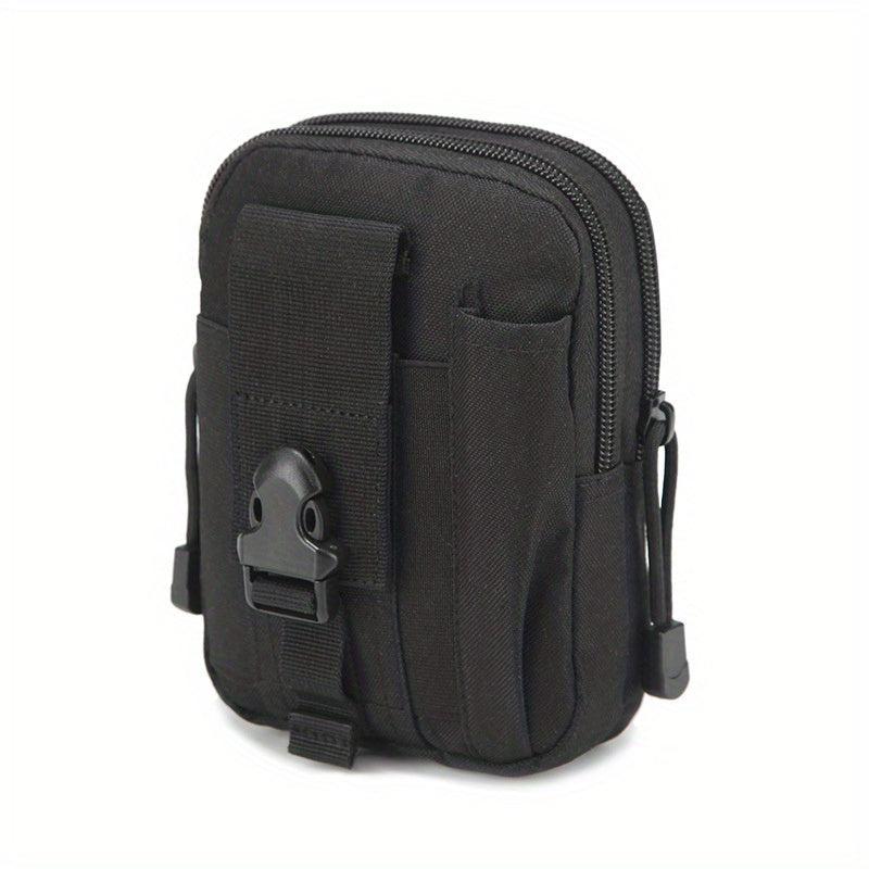 Men's Canvas Small Bag Casual Cell Phone Waist Bag for Travel Work