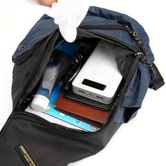 Men's Water Resistant Crossbody Bag for Outdoor Travel