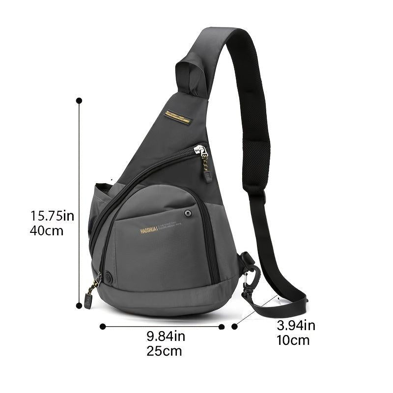 Men's Water Resistant Crossbody Bag for Outdoor Travel