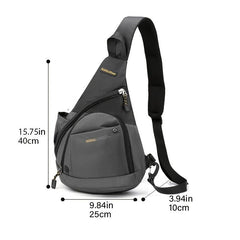 Men's Water Resistant Crossbody Bag for Outdoor Travel