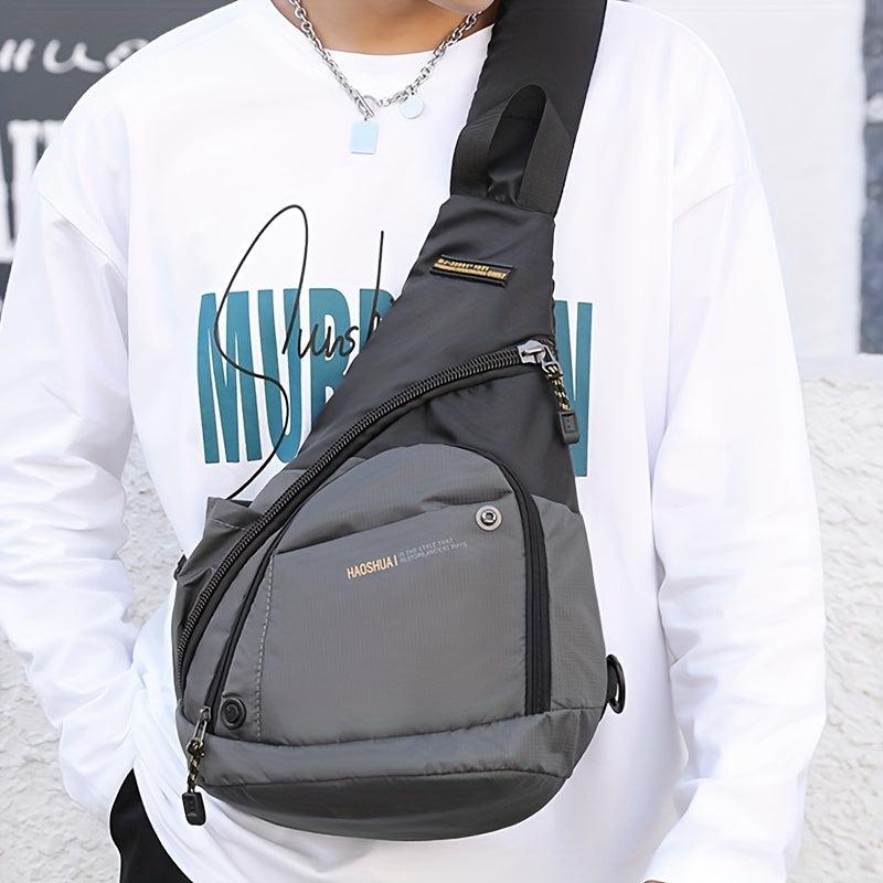 Men's Water Resistant Crossbody Bag for Outdoor Travel