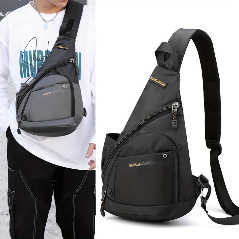 Men's Water Resistant Crossbody Bag for Outdoor Travel