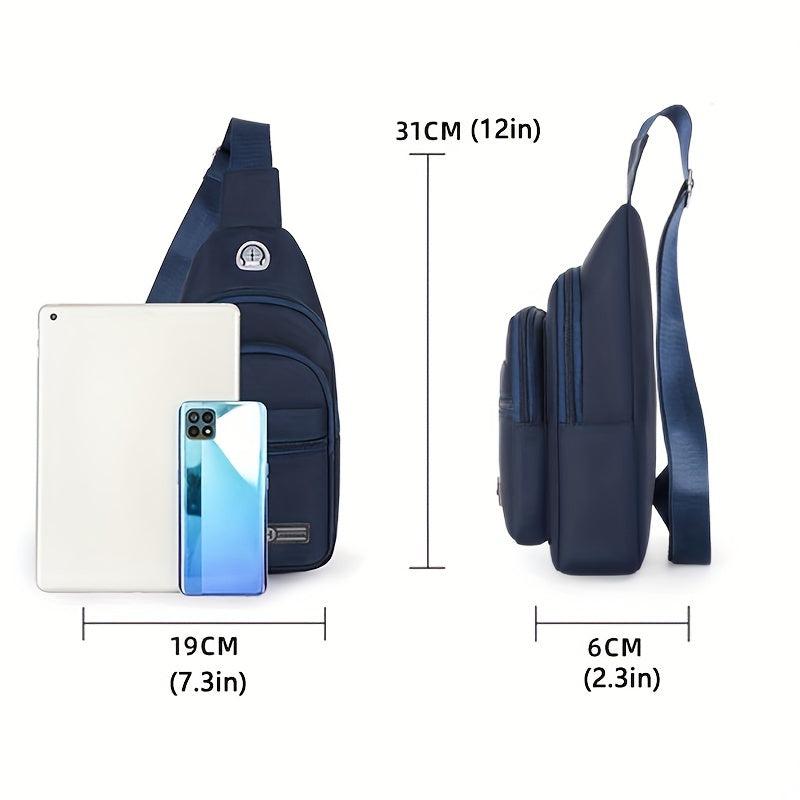 Waterproof Crossbody Chest Bag Wear Resistant Sling Bag For Outdoor Sports