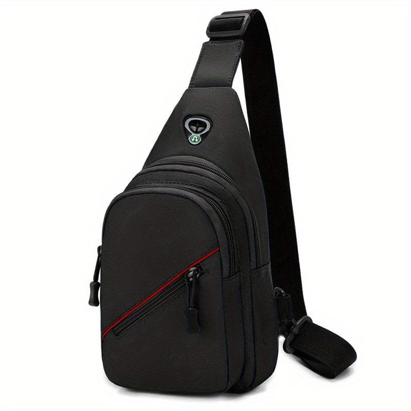 Tactical Chest Bag Camouflage Crossbody Bag with USB Charging Port