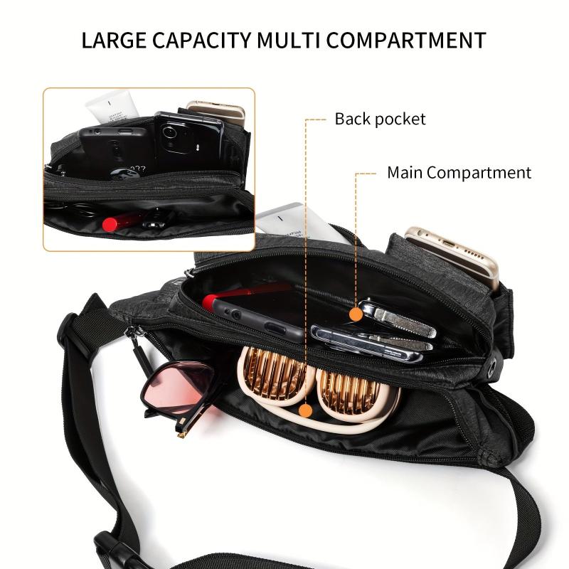 Men's Casual Large Capacity Chest Bag Outdoor Cycling Shoulder Bag