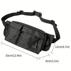 Men's Casual Large Capacity Chest Bag Outdoor Cycling Shoulder Bag