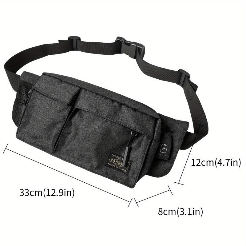 Men's Casual Large Capacity Chest Bag Outdoor Cycling Shoulder Bag