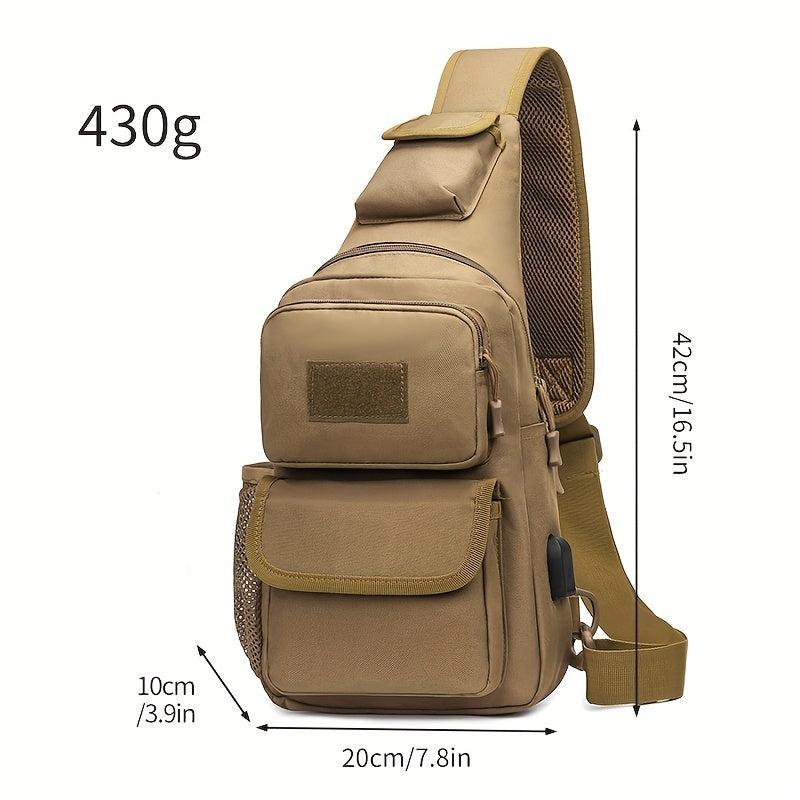 Large Capacity Tactical Backpack Hiking Travel Bag Fishing Bag Outdoor Chest Bag