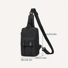 Men's Casual Chest Bag Crossbody Bag Waterproof Shoulder Handbag