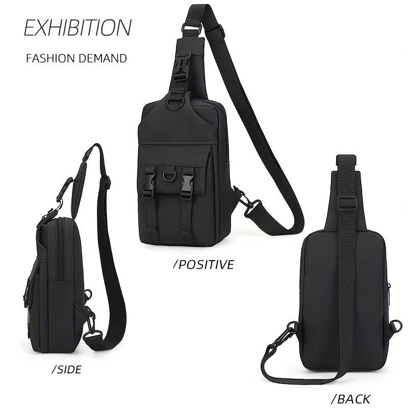 Men's Casual Chest Bag Crossbody Bag Waterproof Shoulder Handbag