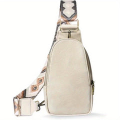 Men's Waterproof Shoulder Bag Wide Strap Casual Travel Chest Crossbody Bag