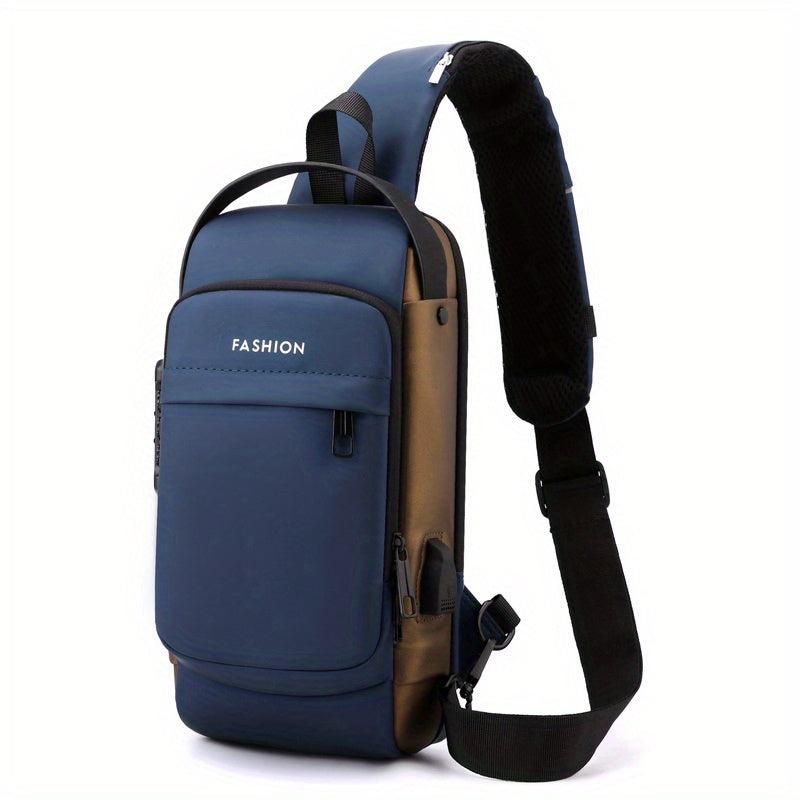 Casual Shoulder Bag Sports Chest Bag With Password Lock