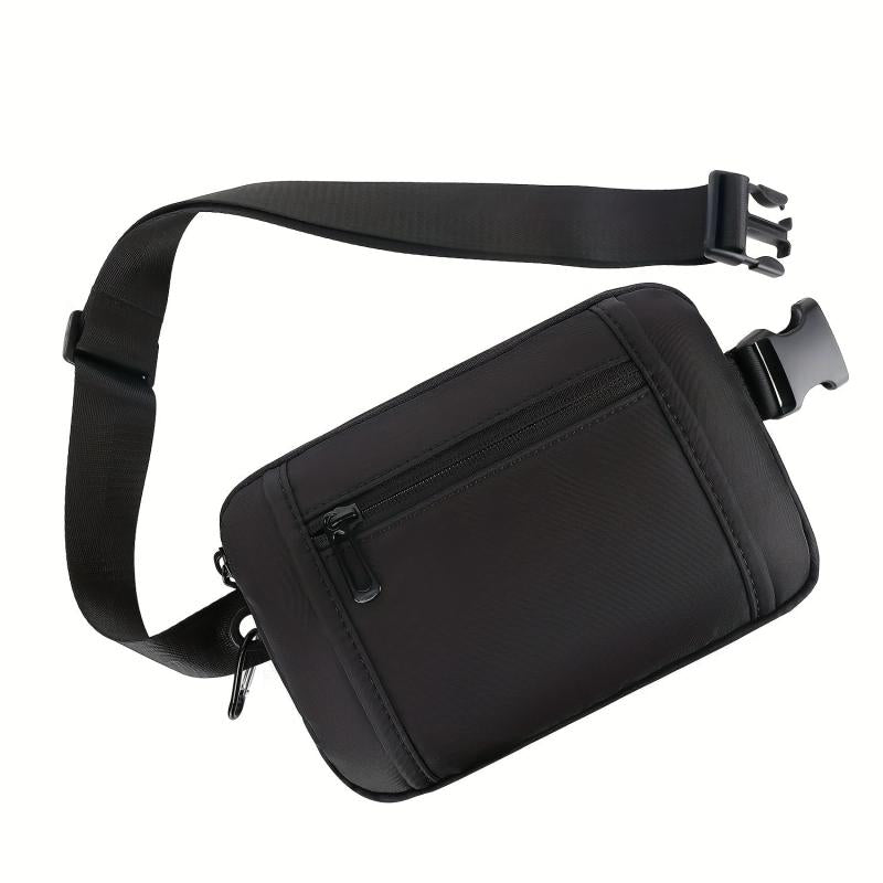 Adjustable Strap Mini Waist Bag Unisex Cow Leopard Grain
