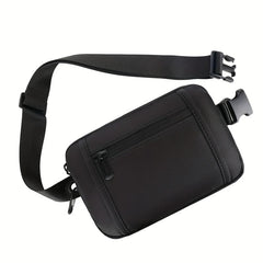 Adjustable Strap Mini Waist Bag Unisex Cow Leopard Grain