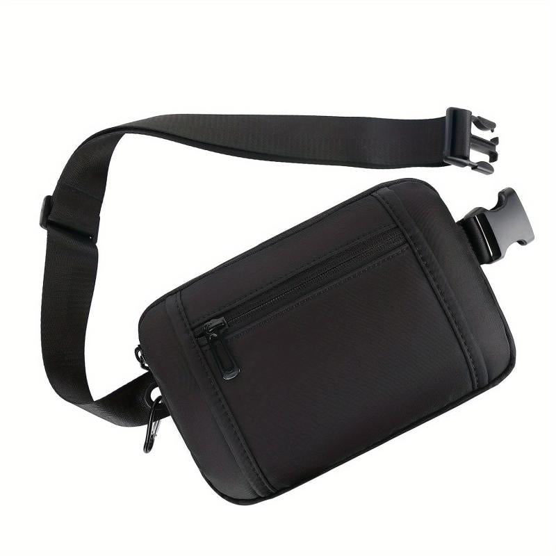 Adjustable Strap Mini Waist Bag Unisex Cow Leopard Grain