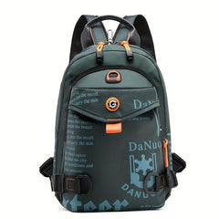 Men's Casual Waterproof Shoulder Bag for Travel Hiking