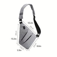 Men's Chest Bag Single Shoulder Crossbody Travel Backpack