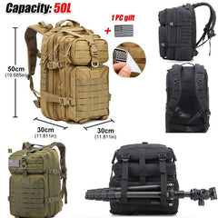 Army Tactical Backpack Waterproof Outdoor Rucksack