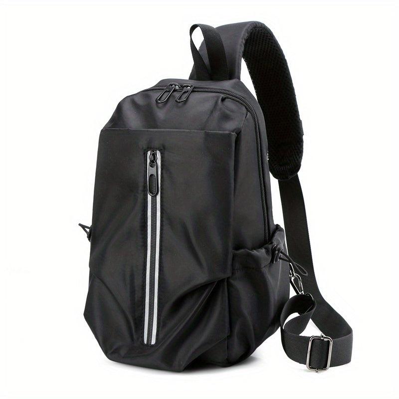 Men's Chest Bag USB Charging Port Outdoor Shoulder Bag