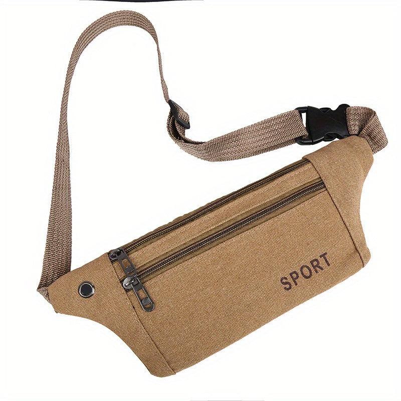 Large Canvas Waist Bag for Sports and Casual Wear