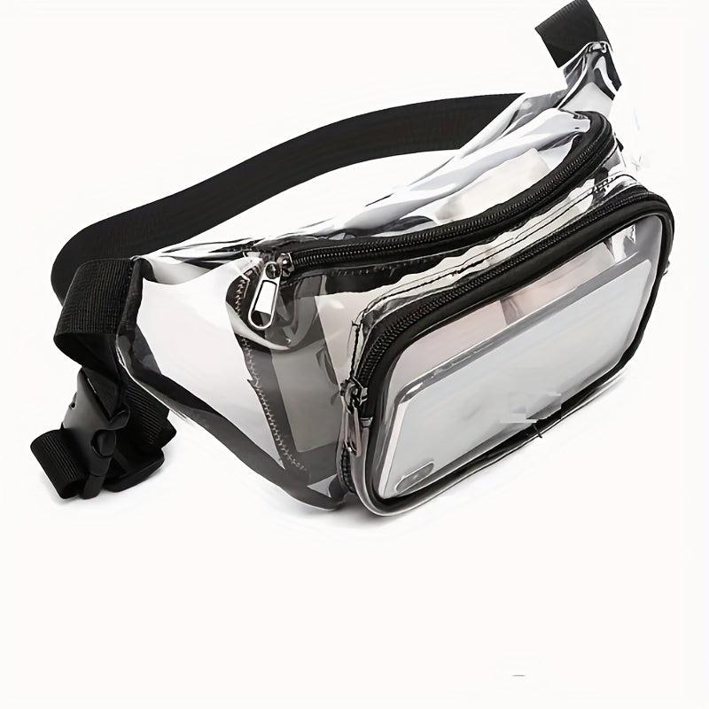 Clear PVC Waist Bag Clear Purse Transparent Adjustable Belt Bag